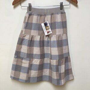 Skirt Flannel Girl 5 Maxi Check Multicolor Ruffle Tier Preppy Mom and Pop's Kids